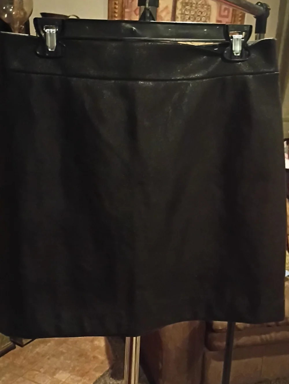 J. Crew Black Skirt with Banded Waist and Hem